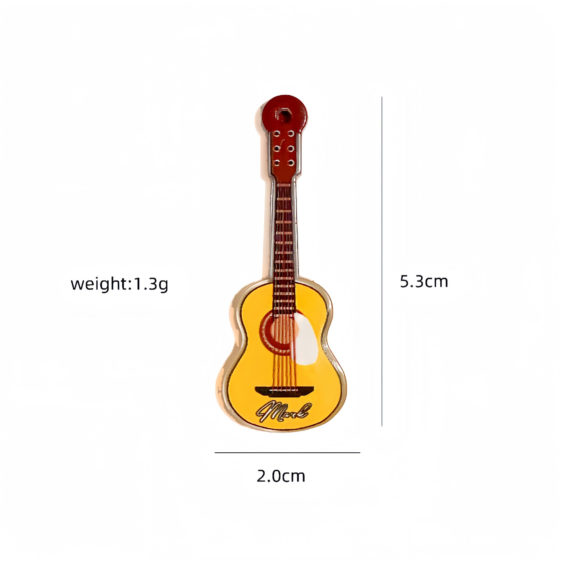 Wholesale 10pcs Double-sided Musical Instrument Guitar DIY Jewelry Accessories